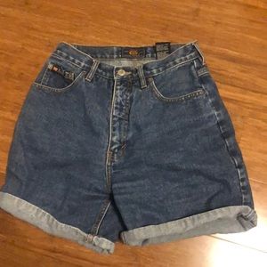 High-waisted shorts